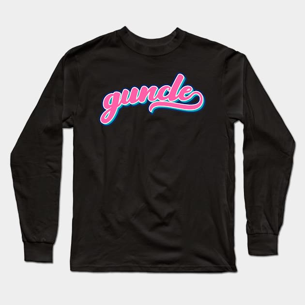 Gay Uncle Guncle Vintage Graphic Long Sleeve T-Shirt by BurnhamAndGrange